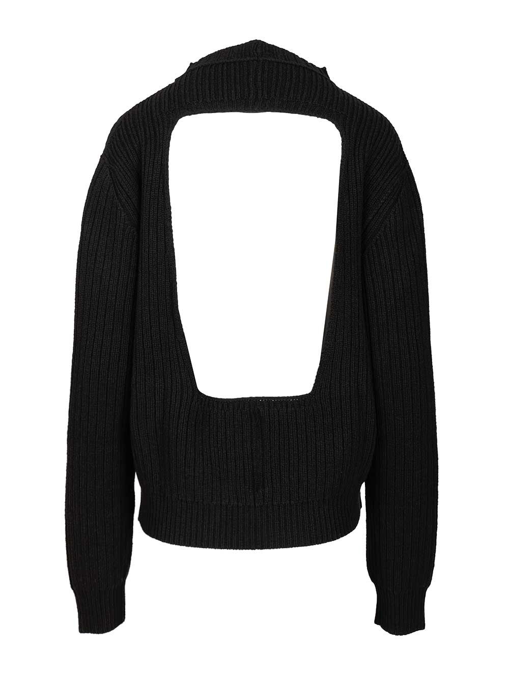 Rick Owens Wool Sweater Knitwear - Nero | 9790058c7c78a30d12989dac1e26a059eeb1a297