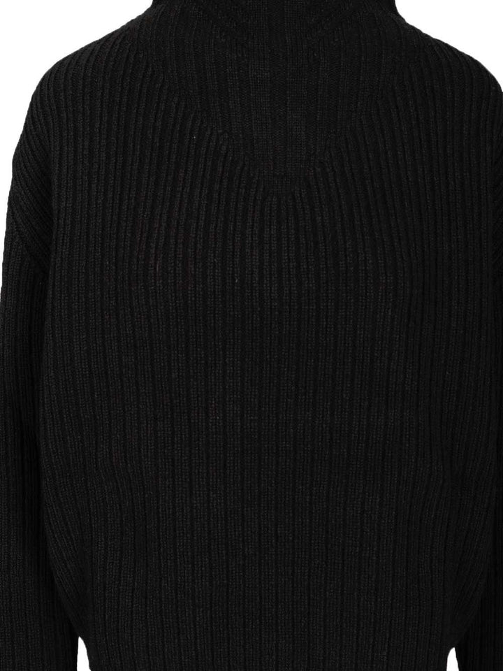 Rick Owens Wool Sweater Knitwear - Nero | d501fb7839d238620cd4b080d6fa832ee3f23b01
