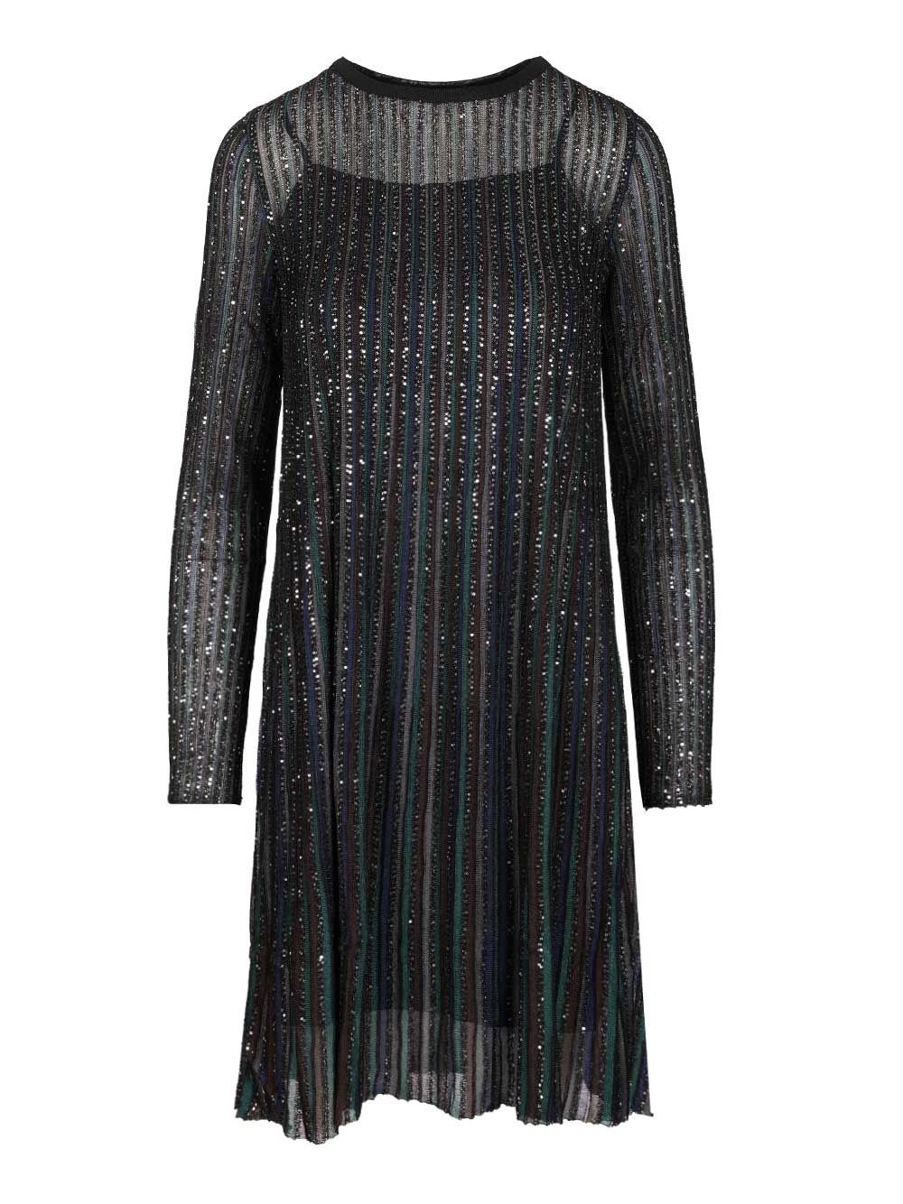 Missoni Short Dress In Lurex Abiti - Nero | 01e693f122b583adbef2a180d77f1c04c6f720a5