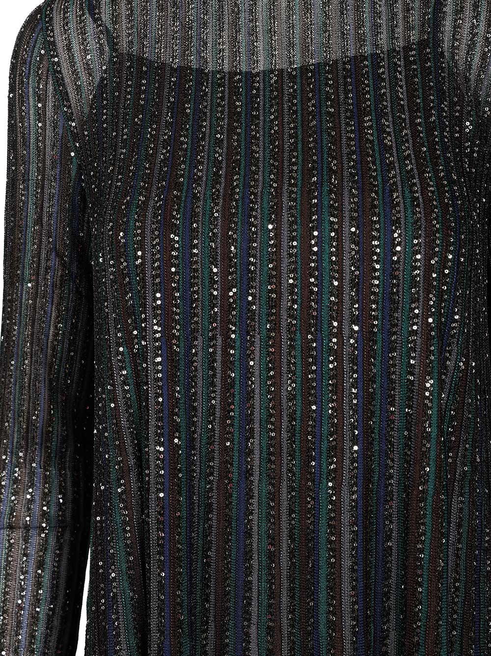 Missoni Short Dress In Lurex Abiti - Nero | 36deae75bd3dcc4b468ce53e9f5d823be8e1dd08