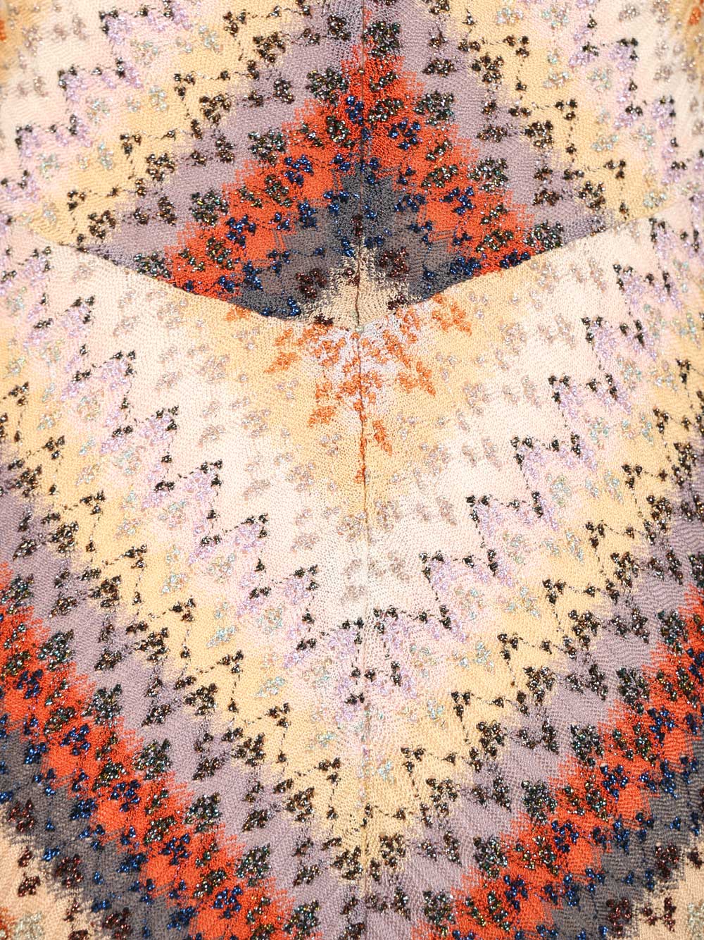 Missoni Long Dress With Multicolored V-Neck Abiti - Multicolor | 2ed51d074202fc4dcf1592598bd1b1a2402cc502