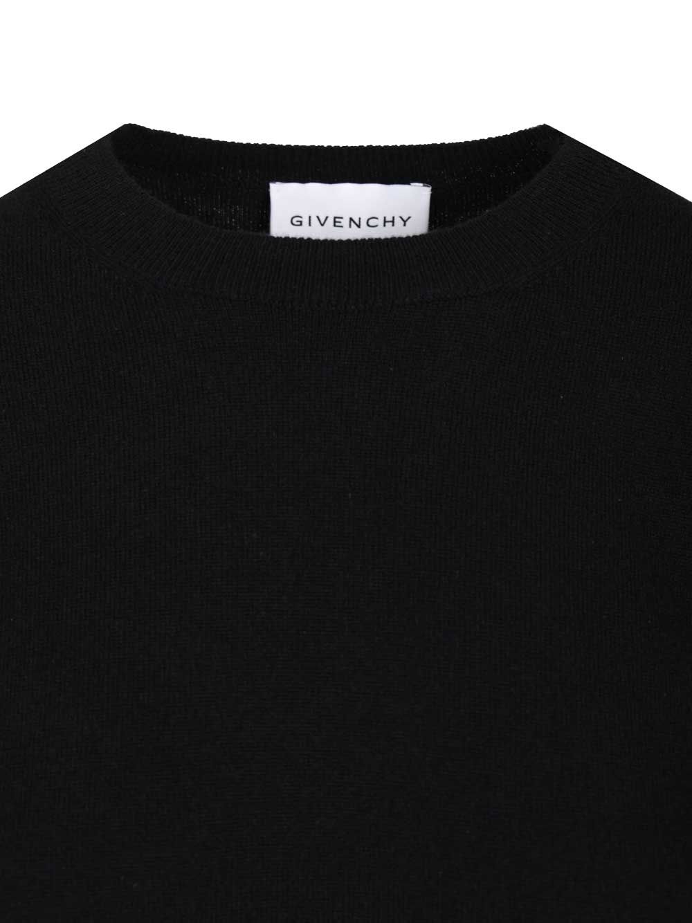 Givenchy Cashmere Crew Neck Knitwear - Nero | f0f516fc5a83b393897776fb8174bbb14e036a9d