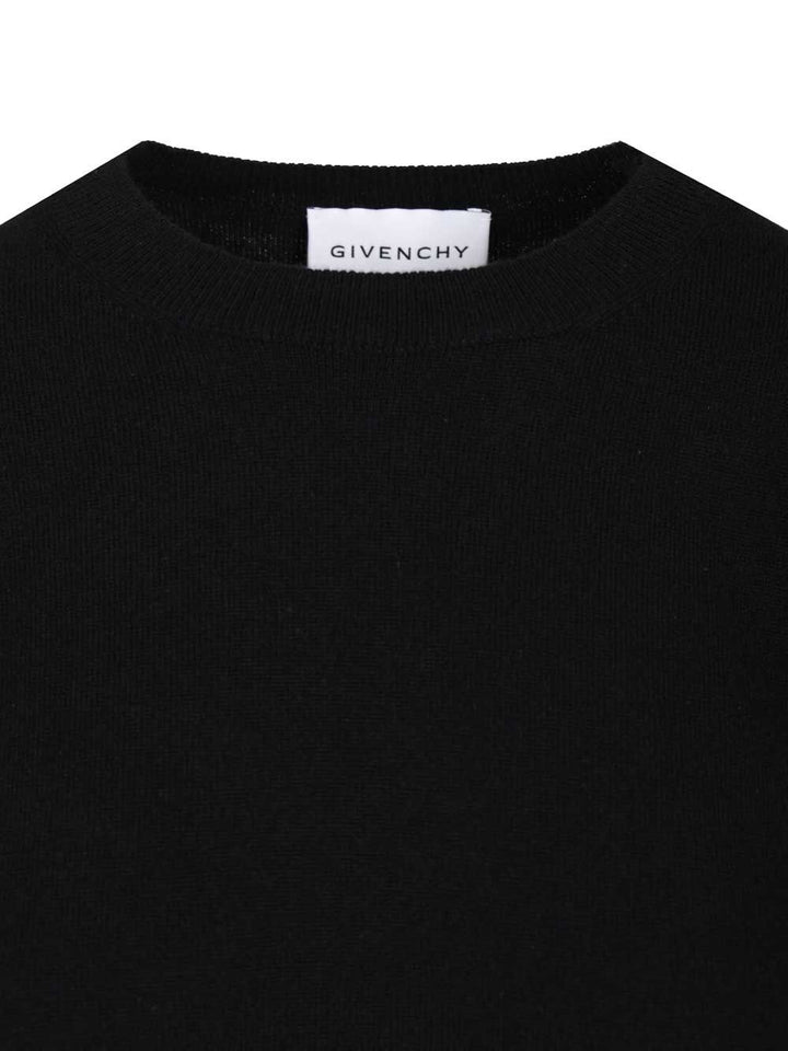 Givenchy Cashmere Crew Neck Knitwear - Nero | f0f516fc5a83b393897776fb8174bbb14e036a9d