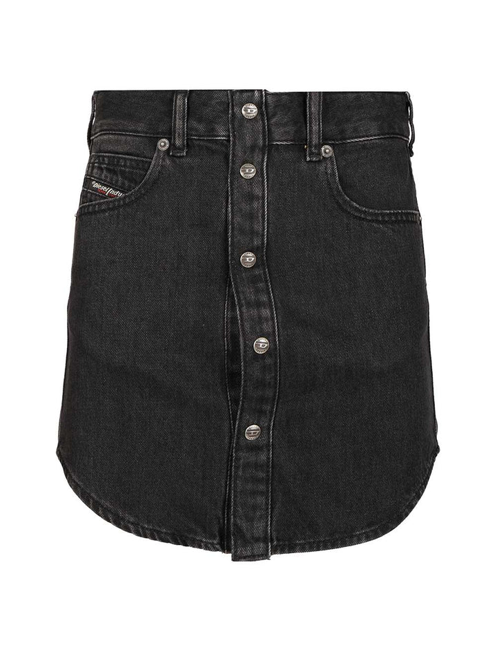 Diesel De-Ard Miniskirt Giacche - Nero | 497f6413d0c24a32a2492d9648da4ebb1442bd65