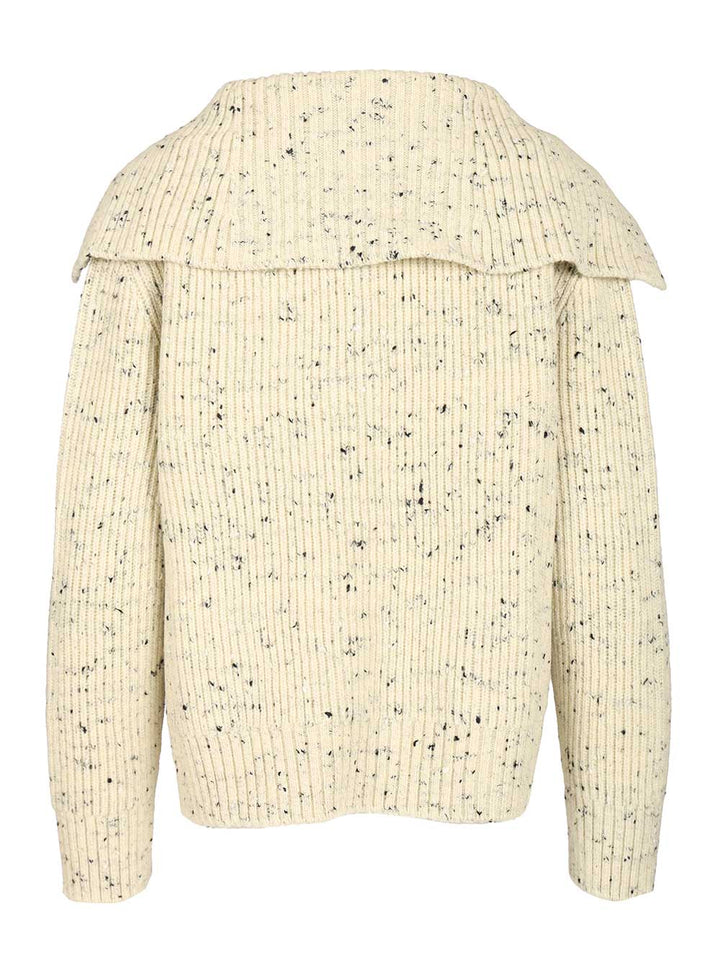 Bottega Veneta Ribbed Wool Cardigan Knitwear - Beige | 61b2ac39af5d2c19f8525138d76a57ffb595b716
