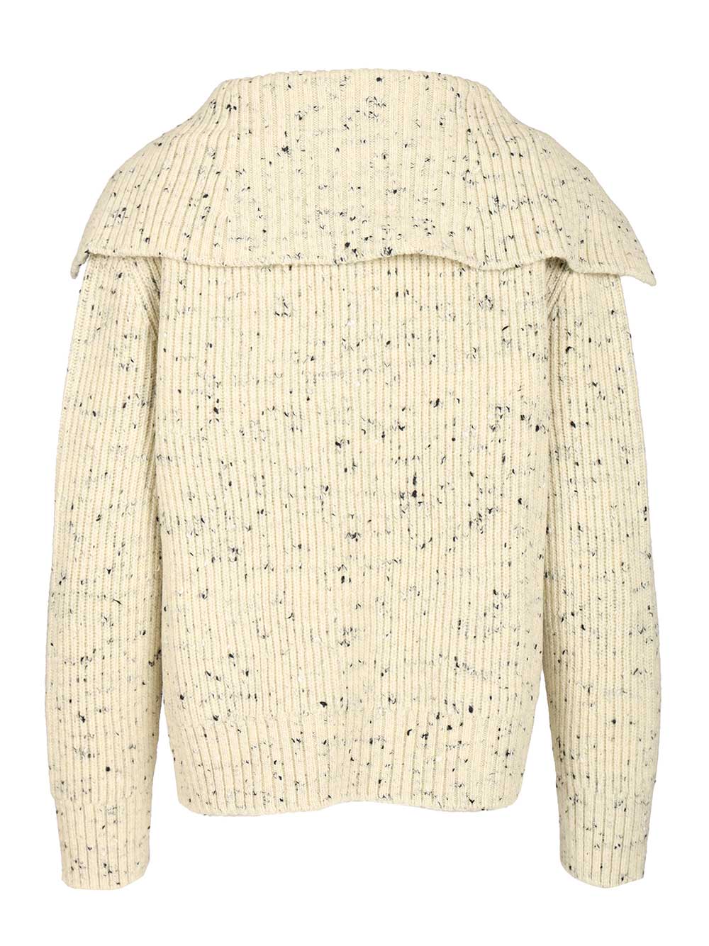Bottega Veneta Ribbed Wool Cardigan Knitwear - Beige | 61b2ac39af5d2c19f8525138d76a57ffb595b716