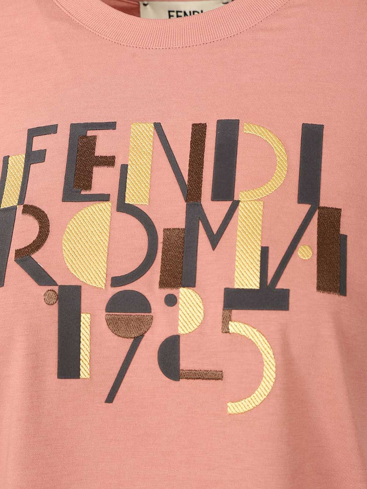 Fendi Fendi Roma T-Shirt - Rose | b5a374e4036cf388b29ee2f91d0f5d2925df3f6c