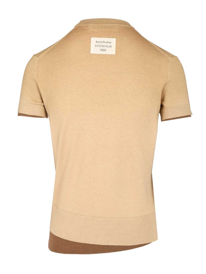 Acne Studios Cashmere And Silk Blend Sweater Knitwear - Beige | d50e439fb3793b90a8f624e008a7fea556f8d0fa