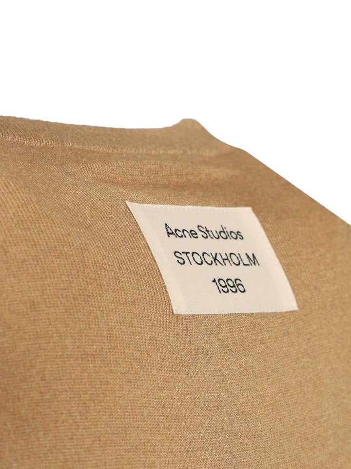 Acne Studios Cashmere And Silk Blend Sweater Knitwear - Beige | 2ad7e176f1ca917866765213eceb63e016bfe316