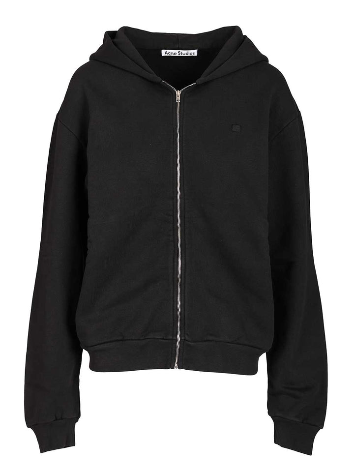 Acne Studios Zip-Up Hoodie Sweatshirts - Nero | b59810654c129dfc9bce8a590bd88685548da9f7