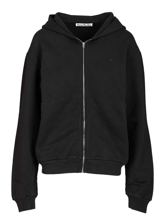 Zip-Up Hoodie Sweatshirts Nero