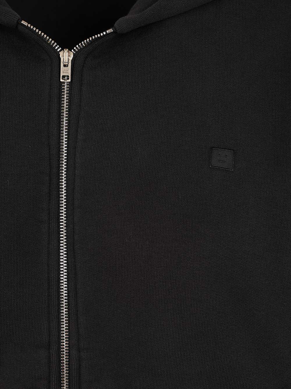 Acne Studios Zip-Up Hoodie Sweatshirts - Nero | bc7c660bb88abe081c1b8628166fc894c629eb07