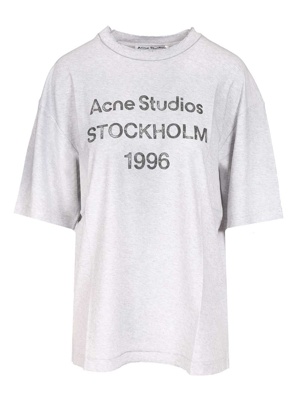 Acne Studios Cotton T-Shirt - Grey | c4f102427c02e7d5e4cdf0cfd16f4f4509b2f867