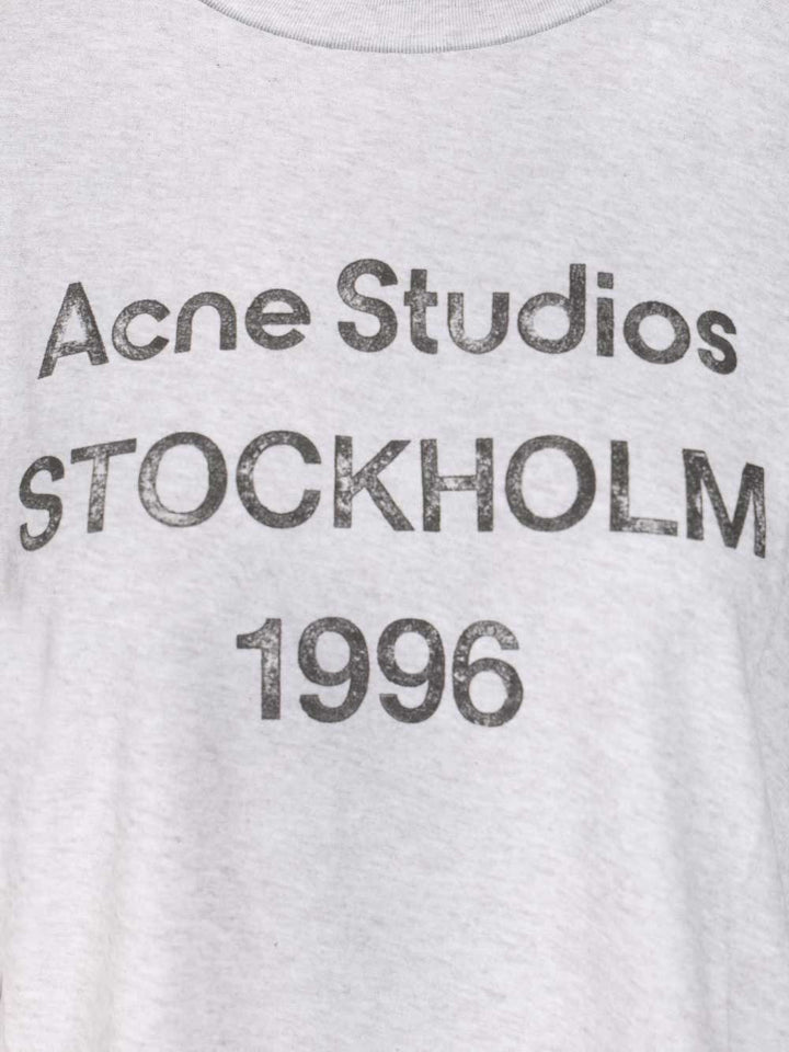 Acne Studios Cotton T-Shirt - Grey | 11986ae0d8b26894283a5607bdd200f20ba27f32