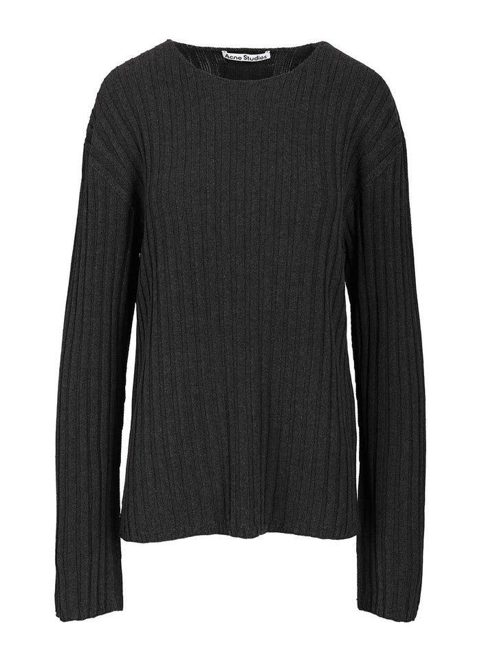 Acne Studios Crew Neck Sweater Knitwear - Grey | b8732da94ec6ec2821a50e03eb7c637940946478