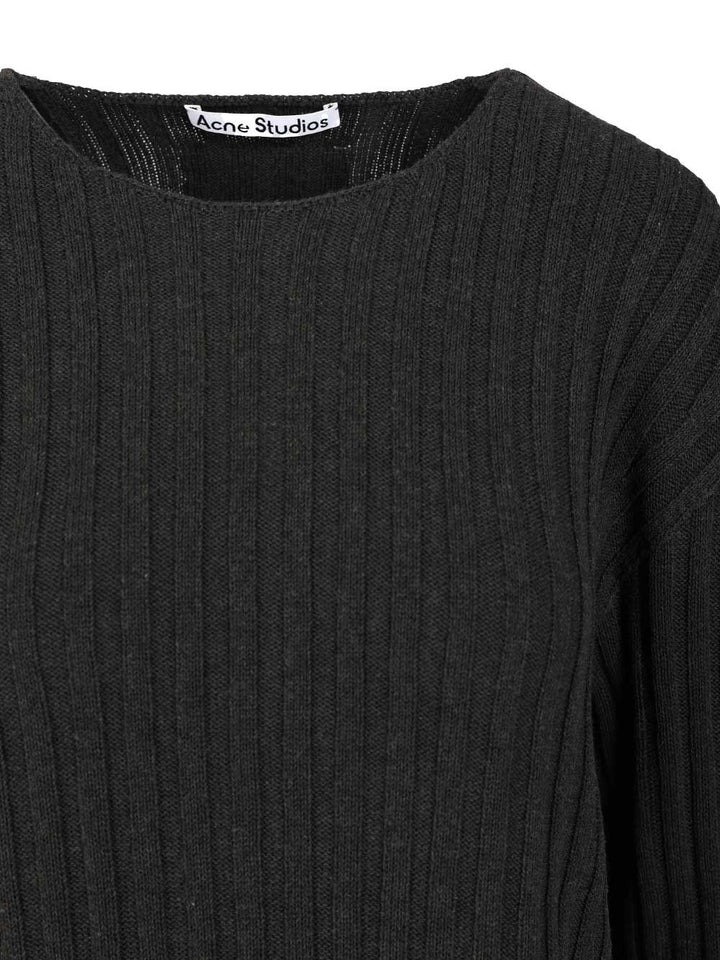 Acne Studios Crew Neck Sweater Knitwear - Grey | cb0e8afab87ff5984e5917de79f2e123b822123c