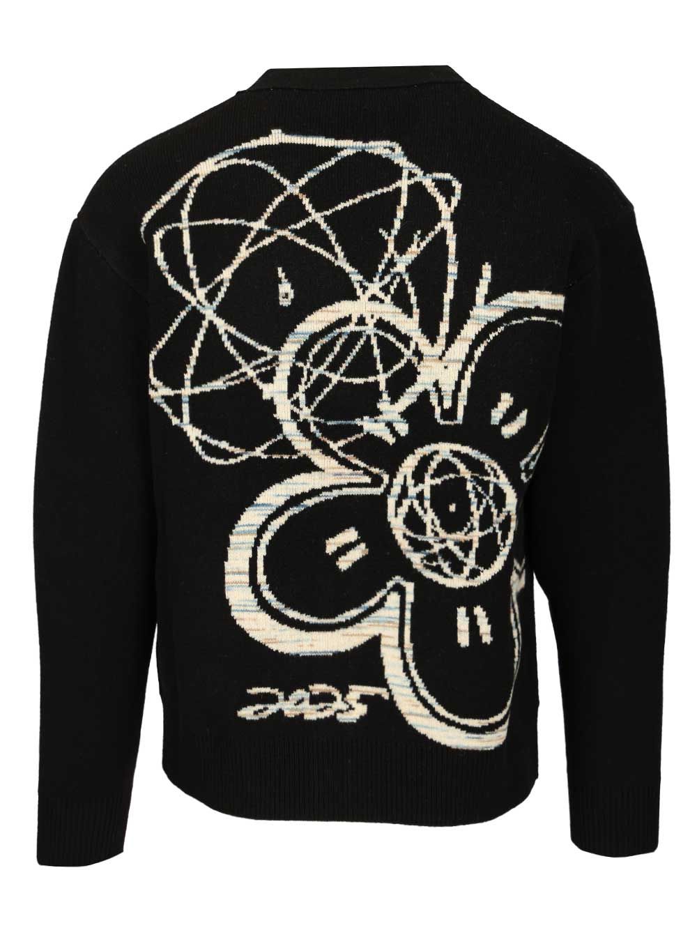 Kenzo Futura Cardigan Knitwear - Nero | 175d00cec4c535197fdd2ed515948f5a25ae153f