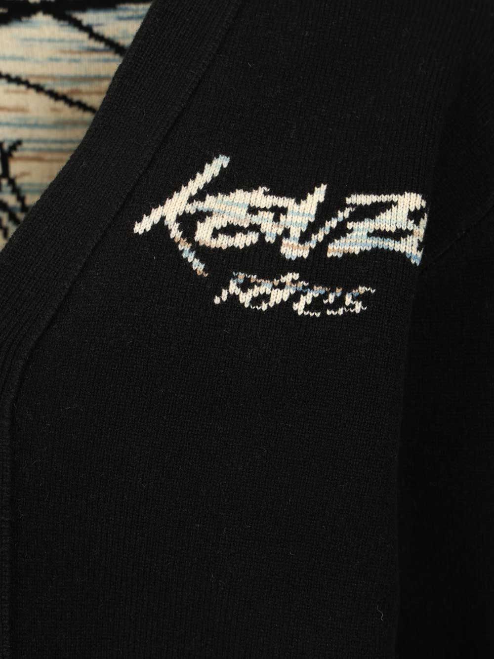 Kenzo Futura Cardigan Knitwear - Nero | fd52f38d3a9599e054d8c5e41ecd4c667379964d