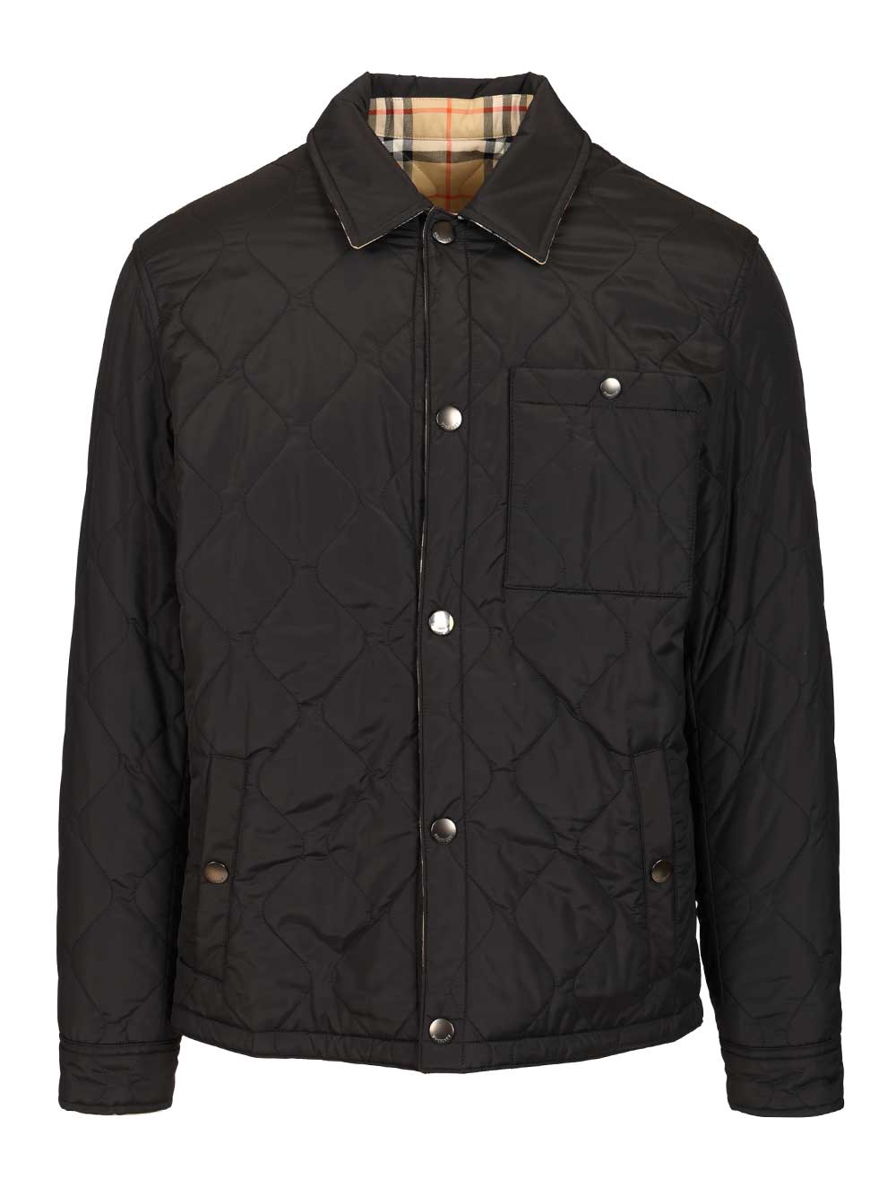 Burberry Reversible Quilted Nylon Overshirt Giacche - Nero | 01fc372d5a7514316557cdc74410854c4a4c8b0c