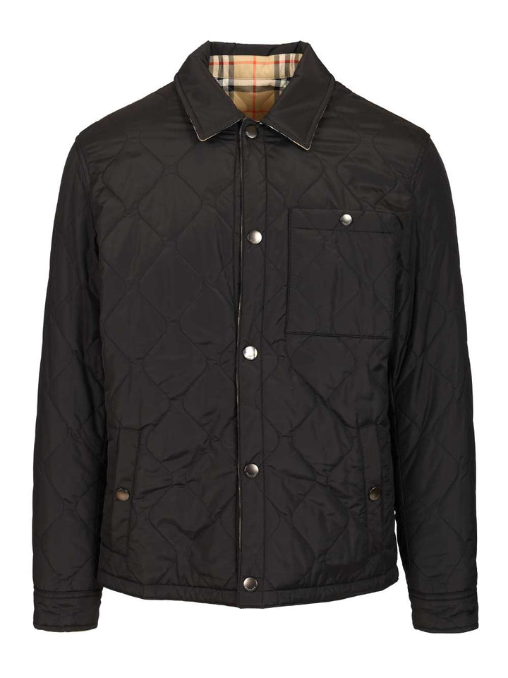 Burberry Reversible Quilted Nylon Overshirt Giacche - Nero | 01fc372d5a7514316557cdc74410854c4a4c8b0c