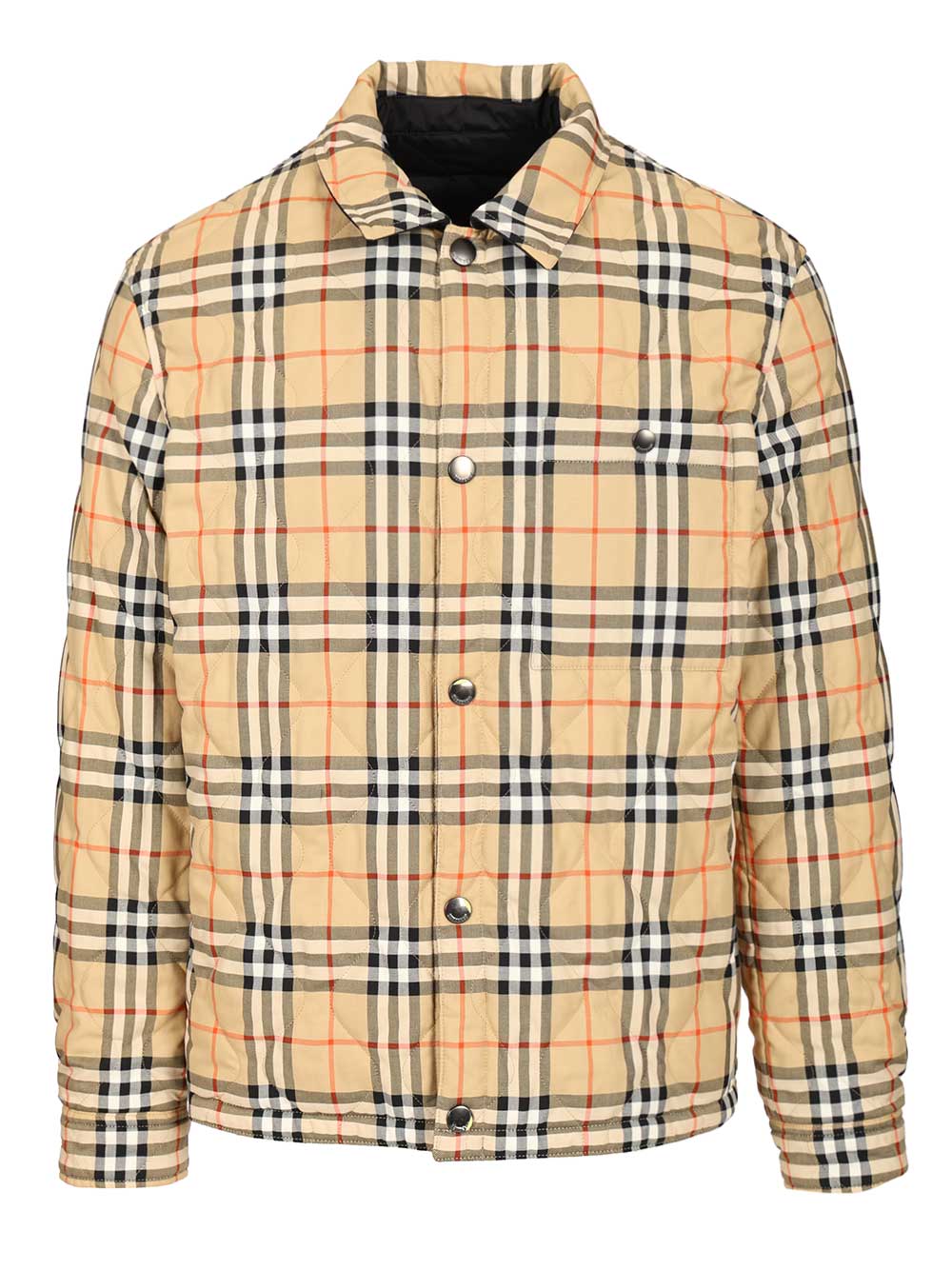 Burberry Reversible Quilted Nylon Overshirt Giacche - Nero | 12658f2efeb5c9033c832fbd30c01bfdda1ab97b