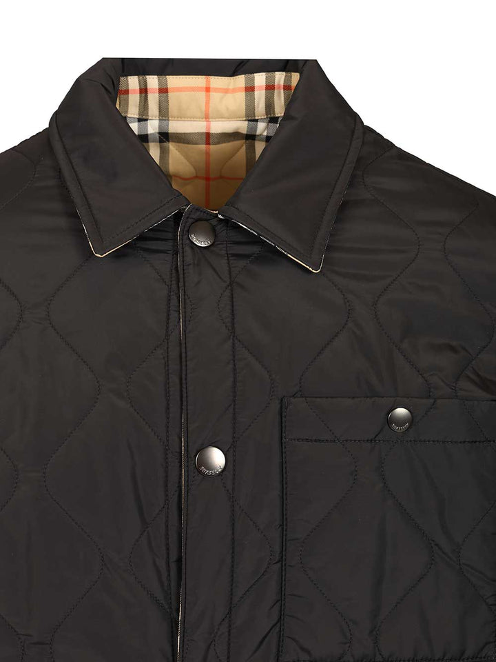 Burberry Reversible Quilted Nylon Overshirt Giacche - Nero | 1146667449375767c1875b3898dae2669787d5fb