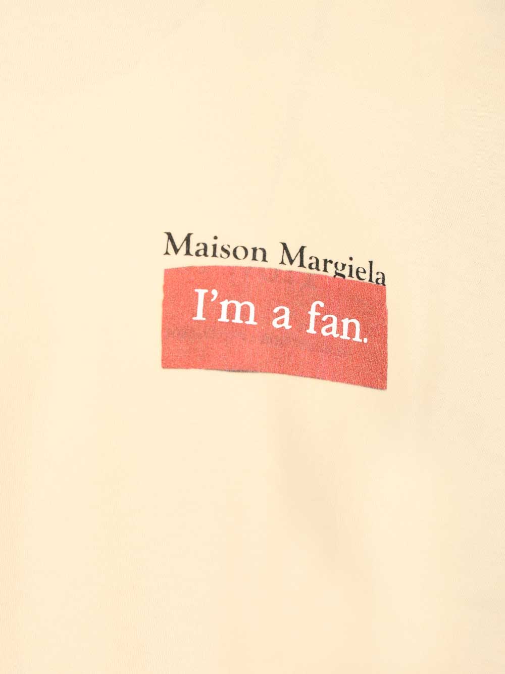 Maison Margiela Cotton T-Shirt - Beige | a1ee91362c615bdf2165211254710d112822b2c5