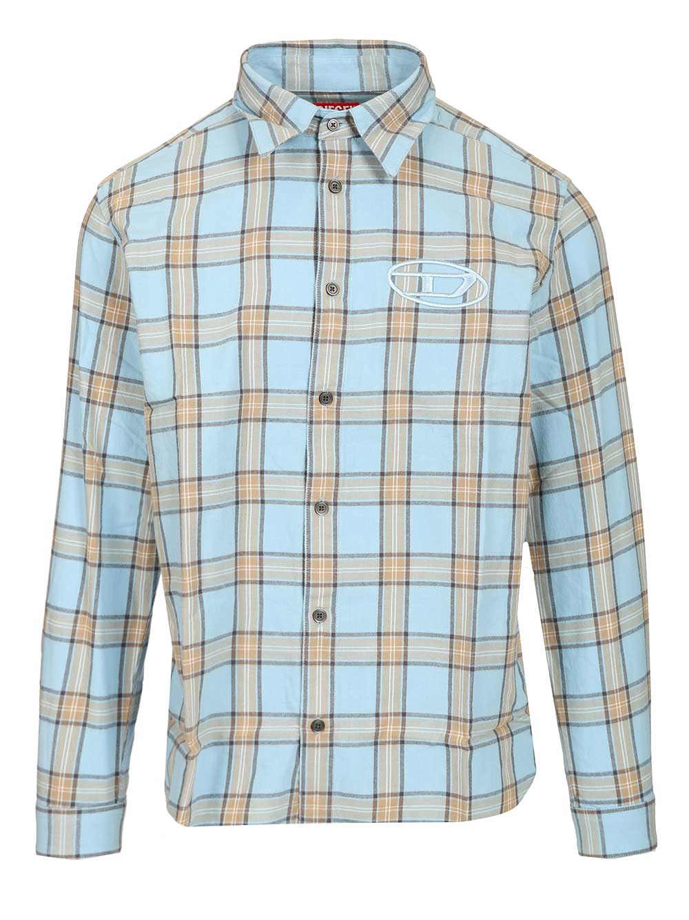 Diesel Tartan Shirt Shirts - Light blue | 1baed9bf8ea80dd2623b01903e70bb5ff8700607
