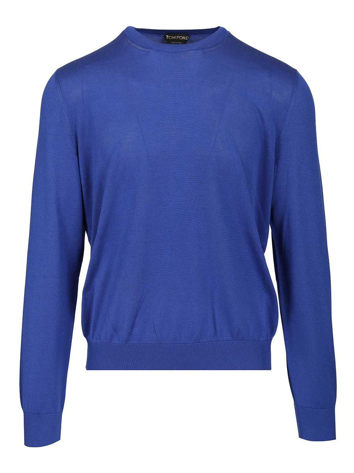 Tom Ford Silk Sweater Knitwear - Blu | dbe978f1691a5fa1826dec7c540184d4296ac0d5