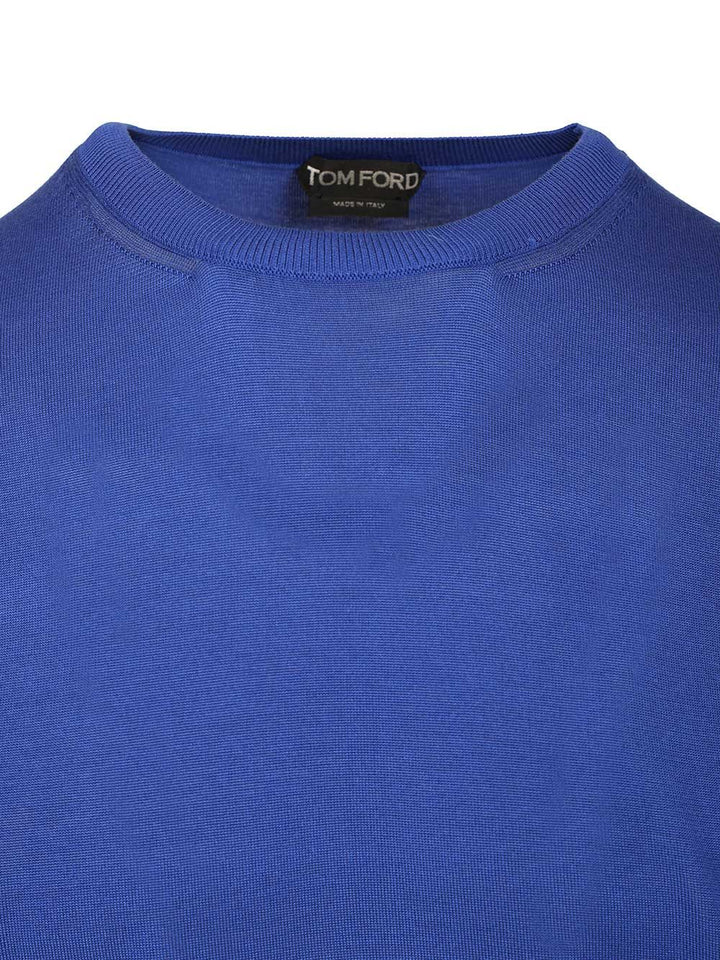 Tom Ford Silk Sweater Knitwear - Blu | 116df4bdd547c05dc8b14b839dfe487f6e56d916