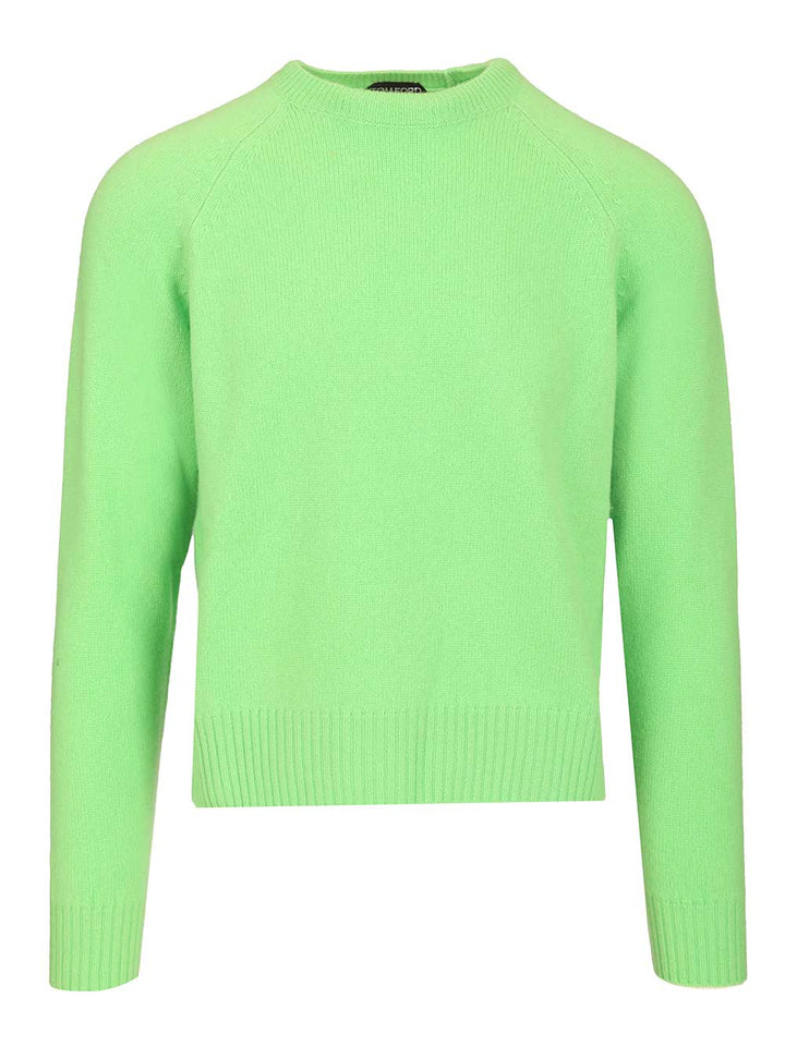 Tom Ford Cashmere Crew Neck Sweater Knitwear - Verde | 44260c0b7e7f726a43dfc213e7f20c053525971c
