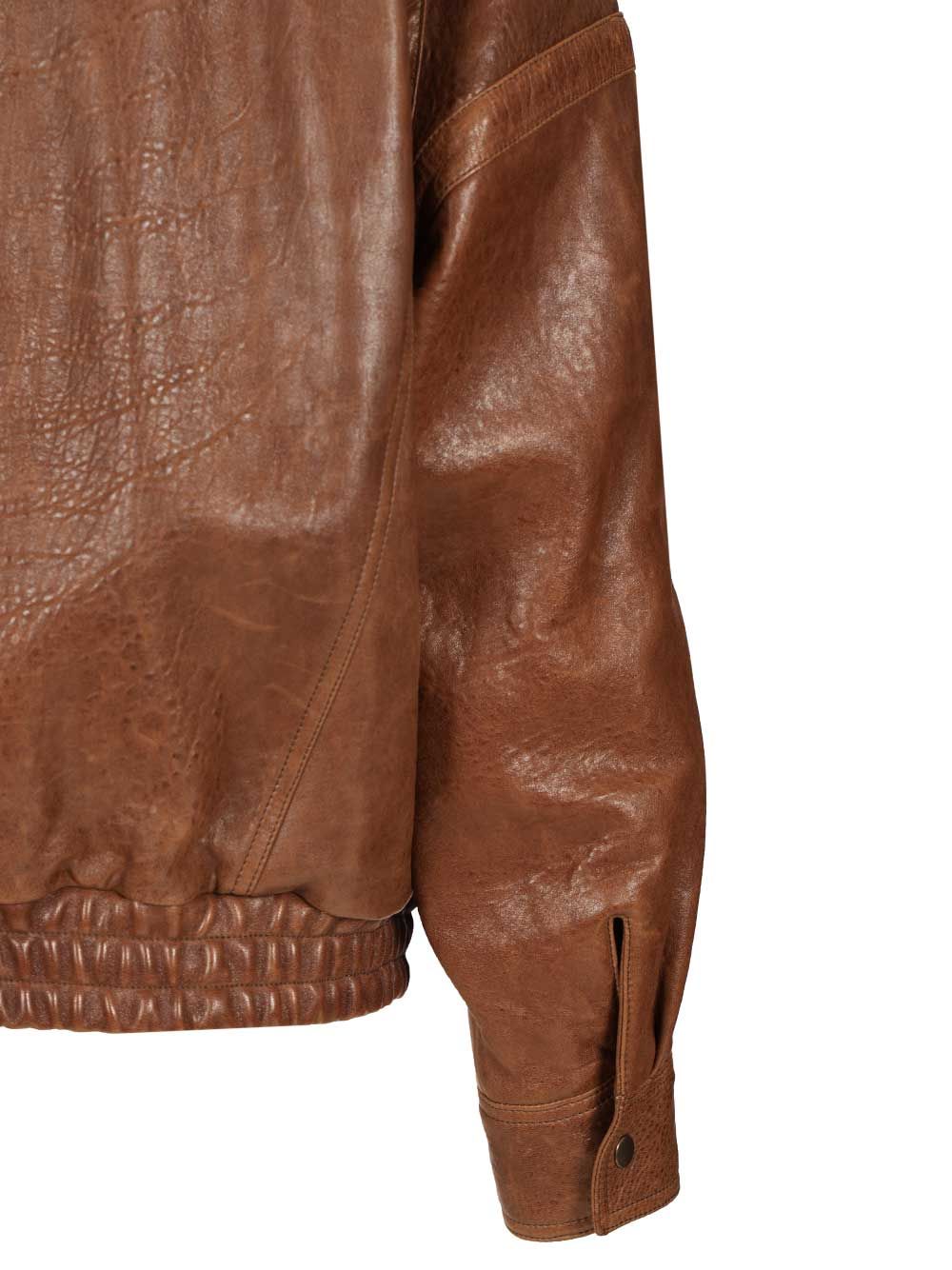 Saint Laurent Leather Jacket Giacche - Marrone | c1159f0450b2031e0884574c2102bfc11fa1abfc
