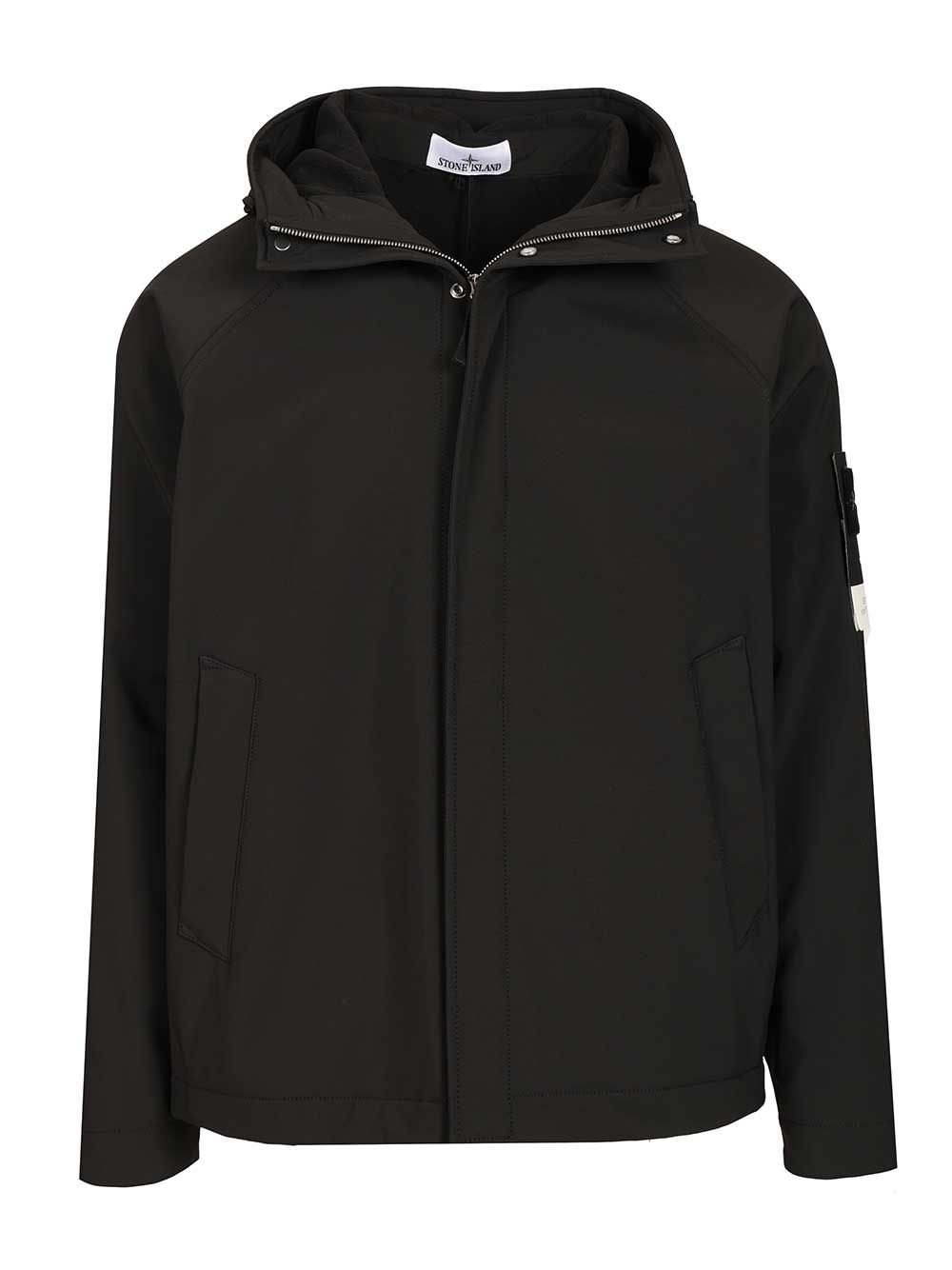 Stone Island Parka Soft Shell-R E.Dye® Giacche - Nero | b656ed1942aa88b7bdf9e7d718069bd00482c937