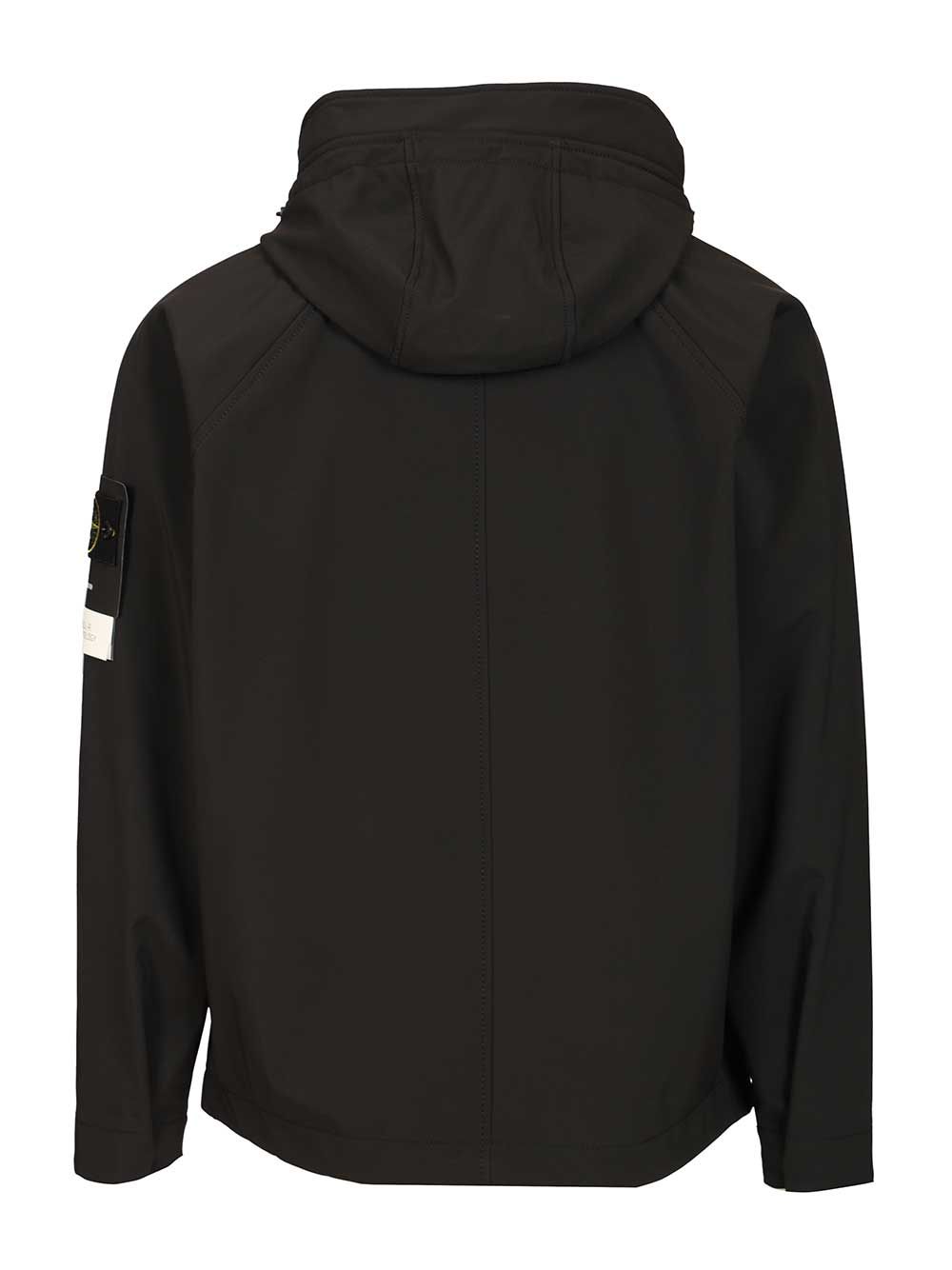 Stone Island Parka Soft Shell-R E.Dye® Giacche - Nero | 08c14845f61b40e7adbe29df60a37add07ff5360