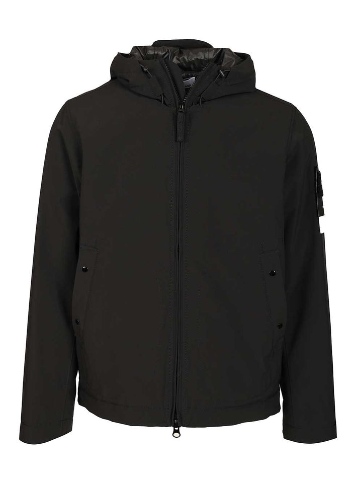 Stone Island Soft Shell-R E.Dye® Jacket Giacche - Nero | de160cf0ddaa9d010366a92a6367ab97ac936091