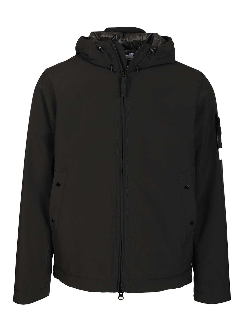 Stone Island Soft Shell-R E.Dye® Jacket Giacche - Nero | de160cf0ddaa9d010366a92a6367ab97ac936091