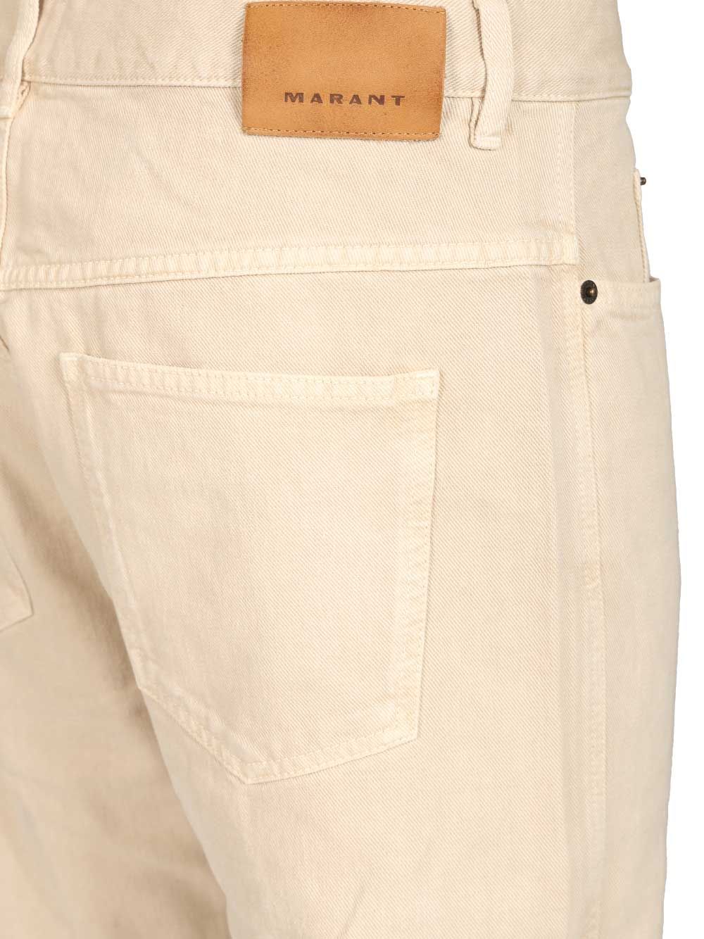 Marant Lewys Trousers - Beige | f815dd462da31b2a9335e96c08e4dacc63c13a27