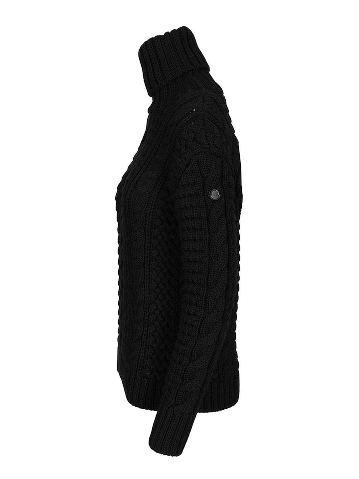 Moncler Genius Virgin Wool Sweater Knitwear - Nero | 27974f4dc224194cc09df3a029d3a6f4d9cdf568