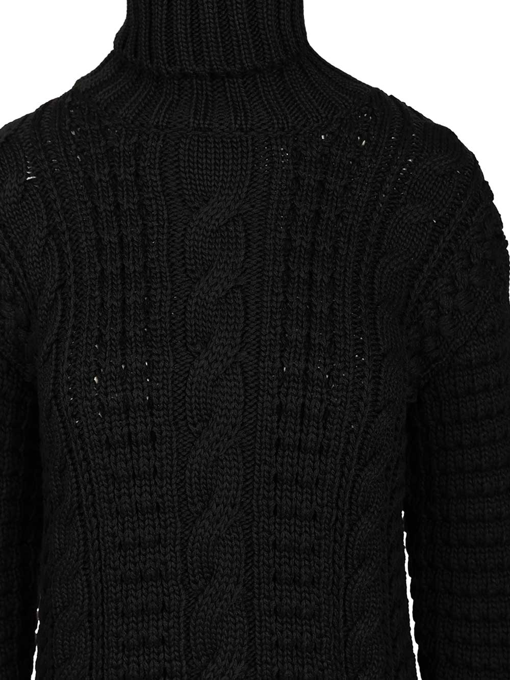 Moncler Genius Virgin Wool Sweater Knitwear - Nero | c9cdafdc1e1ae5b663bd21881c75ee72c8ffefb9
