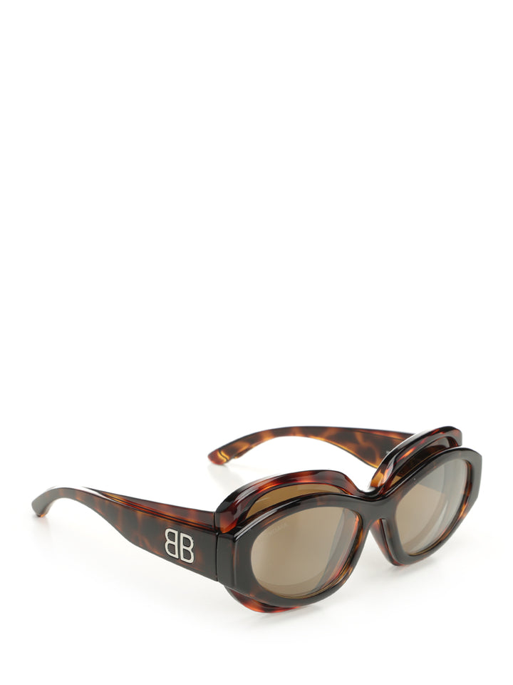 Balenciaga Superbusy Round Sun Glasses - Marrone | b6103aacd35448e87a9748f2d9766de37fa3eb9f