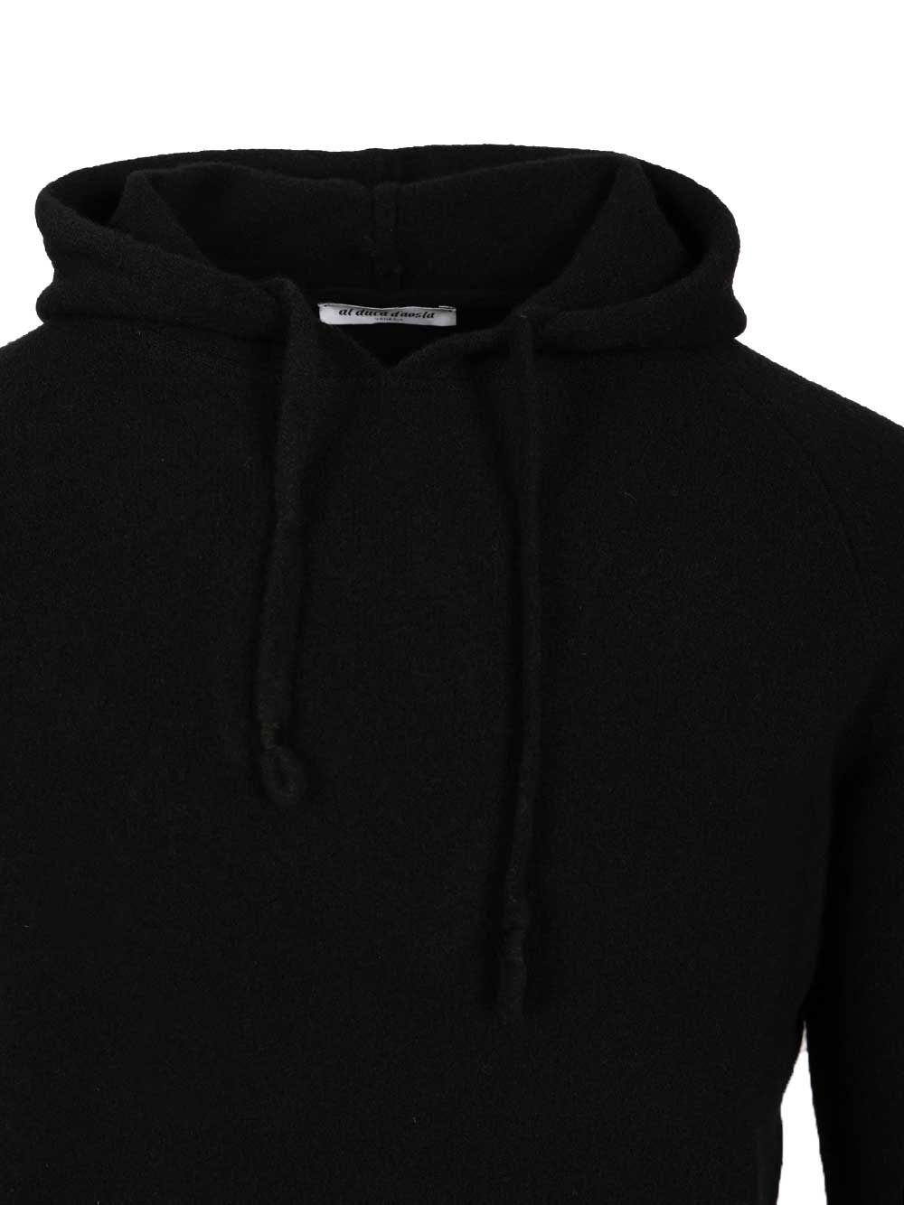 Al Duca D'Aosta Mohair Hooded Sweater Knitwear - Nero | d33edfa84c2bb93ec6344015c8afc0064d02c83b