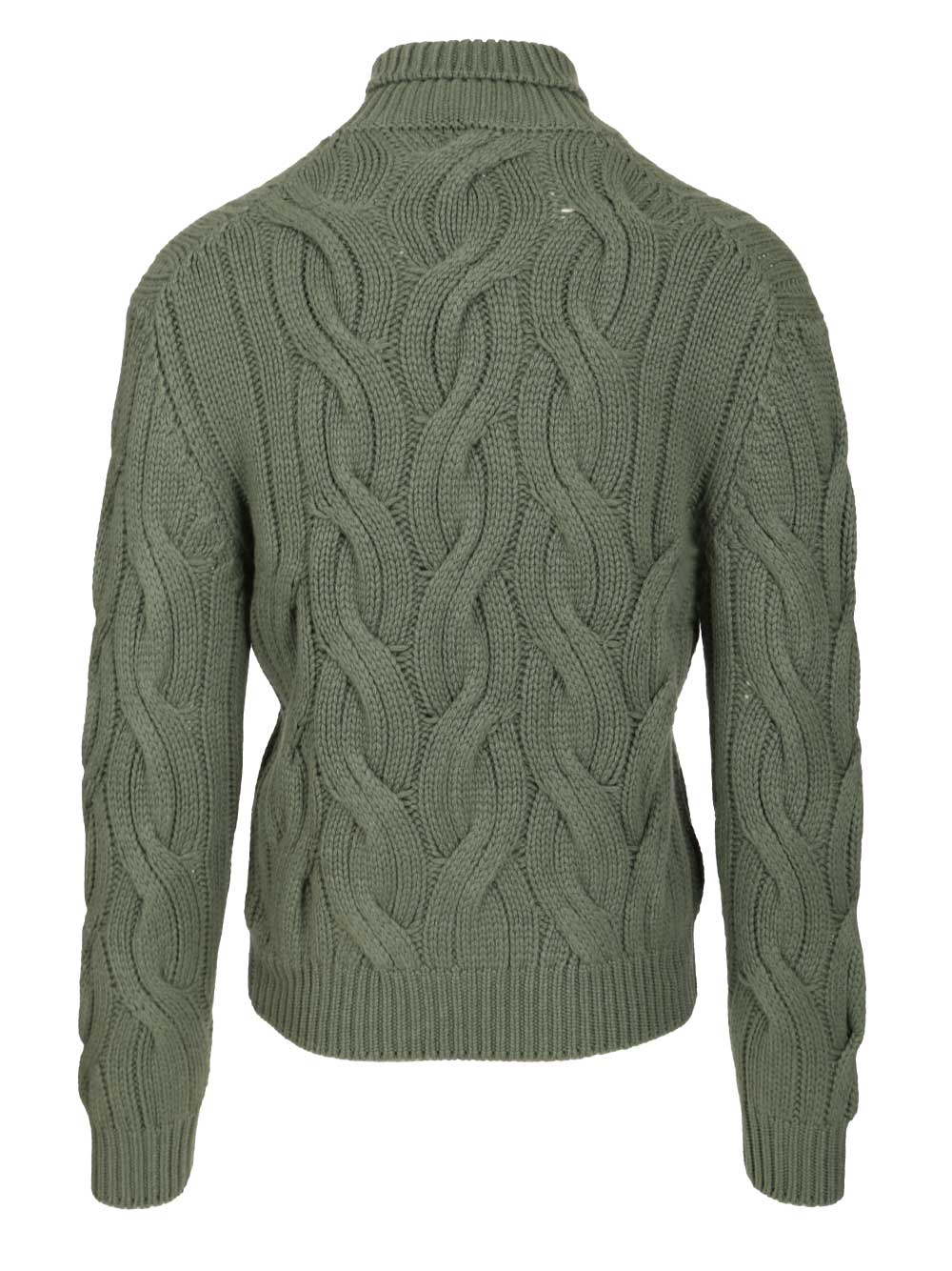 Mauro Ottaviani Cashmere Cable Knit Sweater Knitwear - Verde | b19bec9f824b3c76860f159591b93dbf069641bb