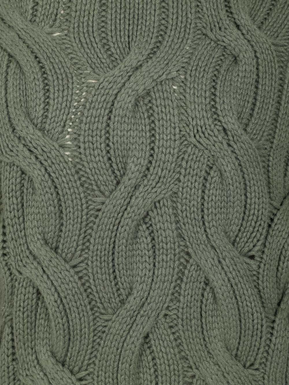 Mauro Ottaviani Cashmere Cable Knit Sweater Knitwear - Verde | 5893cf33cc34ecd0eaea77103f2ae900f66cbd80