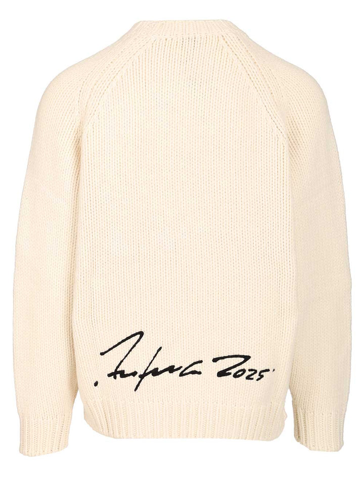 Kenzo Kenzo Futura Sweater Knitwear - Bianco | 0cdb462f414cdcefd5da536c59b372c1d56b315a