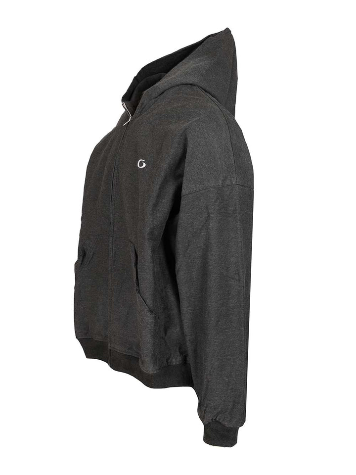 Balenciaga Trompe L'œil Hoodie Giacche - Grey | a20bbbc2597733cdac897604f6c440b9a48a8bb7