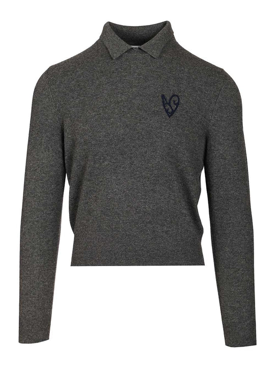 Yak Wool Sweater Knitwear Grey