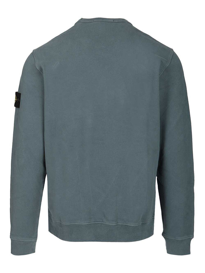 Stone Island Organic Cotton Sweater Sweatshirts - Verde | 05fd93cd00ece40adb065bb6b4e2be8212f43595