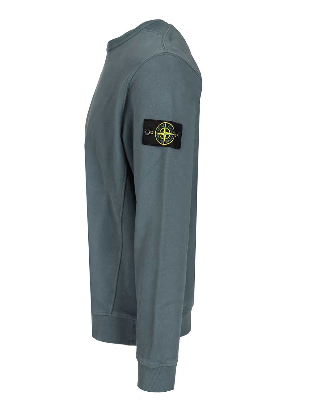 Stone Island Organic Cotton Sweater Sweatshirts - Verde | 024539a19ad1219f0733dbed2770a389bf59cebe