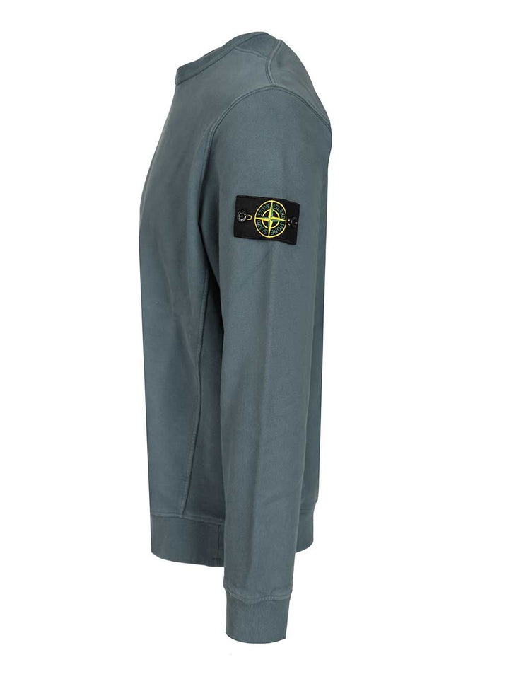 Stone Island Organic Cotton Sweater Sweatshirts - Verde | 024539a19ad1219f0733dbed2770a389bf59cebe