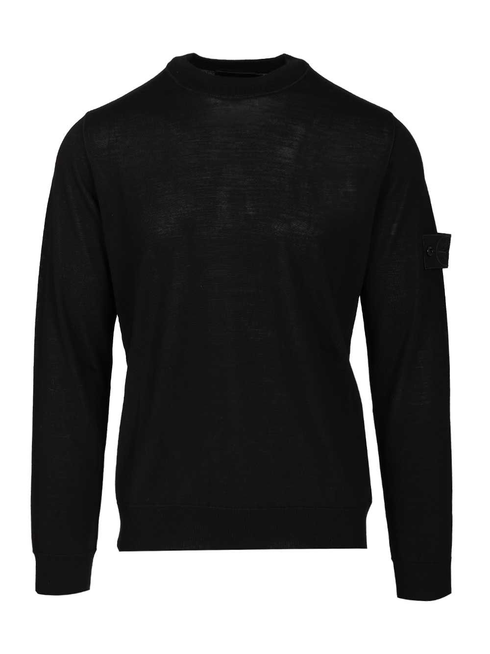 Stone Island Crew Neck Sweater Knitwear - Nero | f43d341768290d9c6fd2e066f84dbdb3fdbb3692